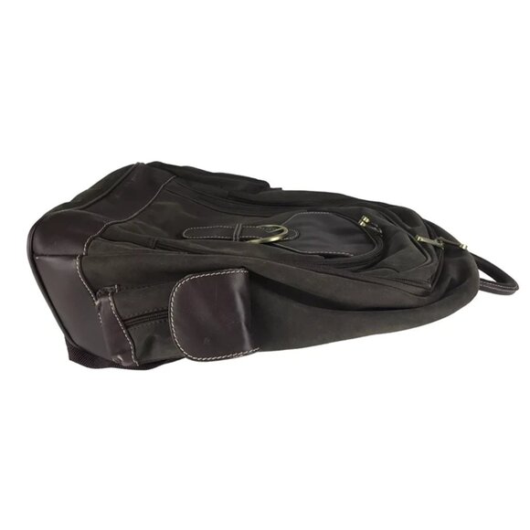 Bellino Unisex Adults Brown Inner Dividers Zipper Shoulder Strap Laptop Bag - Picture 2 of 11